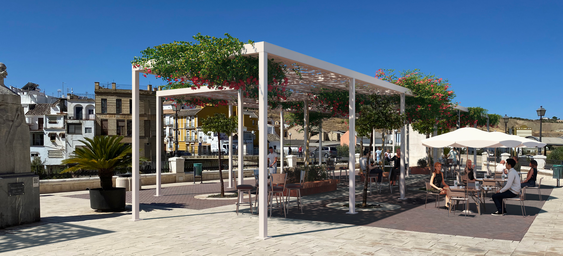 Pérgolas Paseo Plaza Nacional